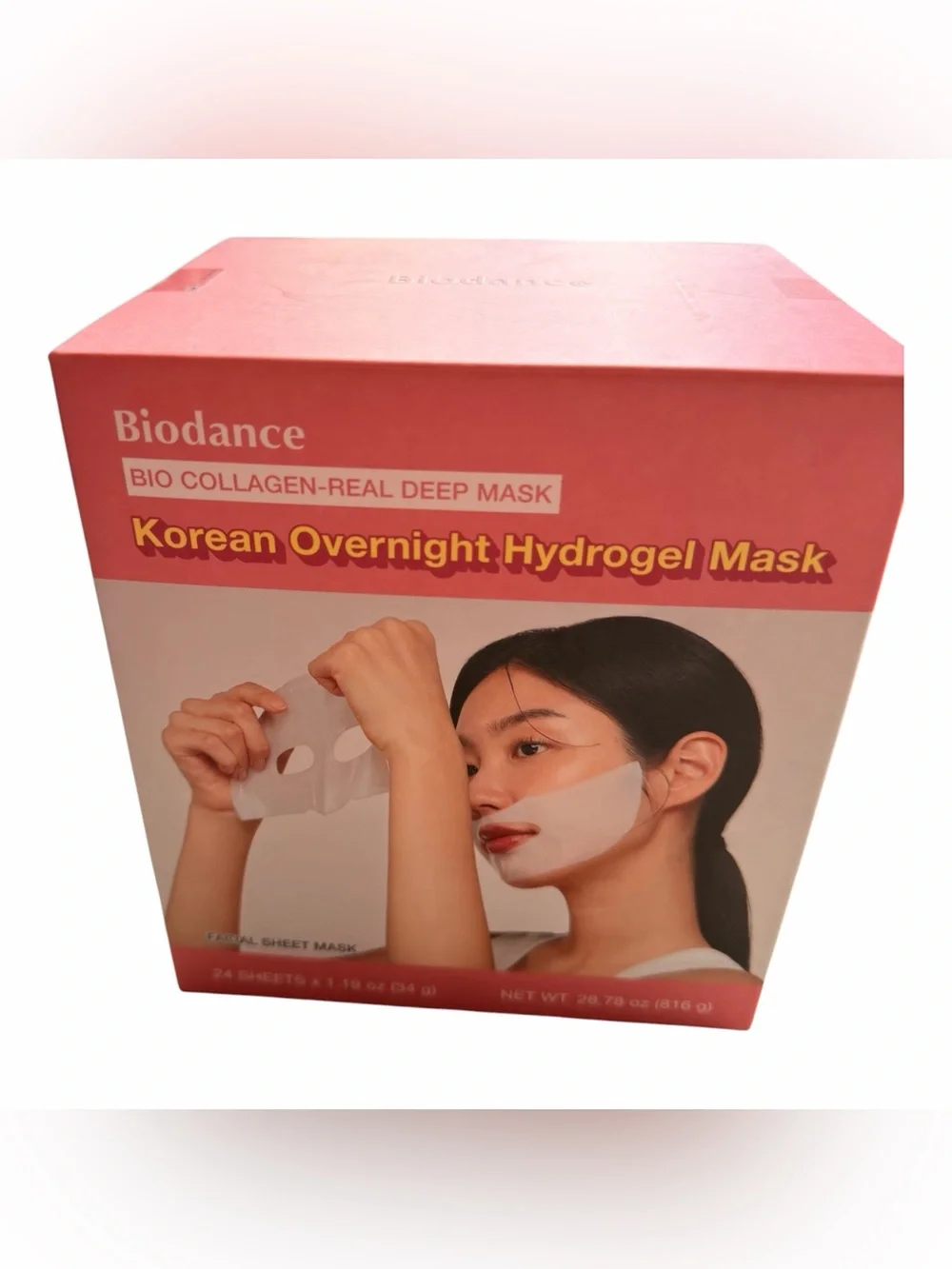 NEW Biodance Korean Overnight Hydrogel Face Mask 24 Sheets, Deep Collagen Sealed